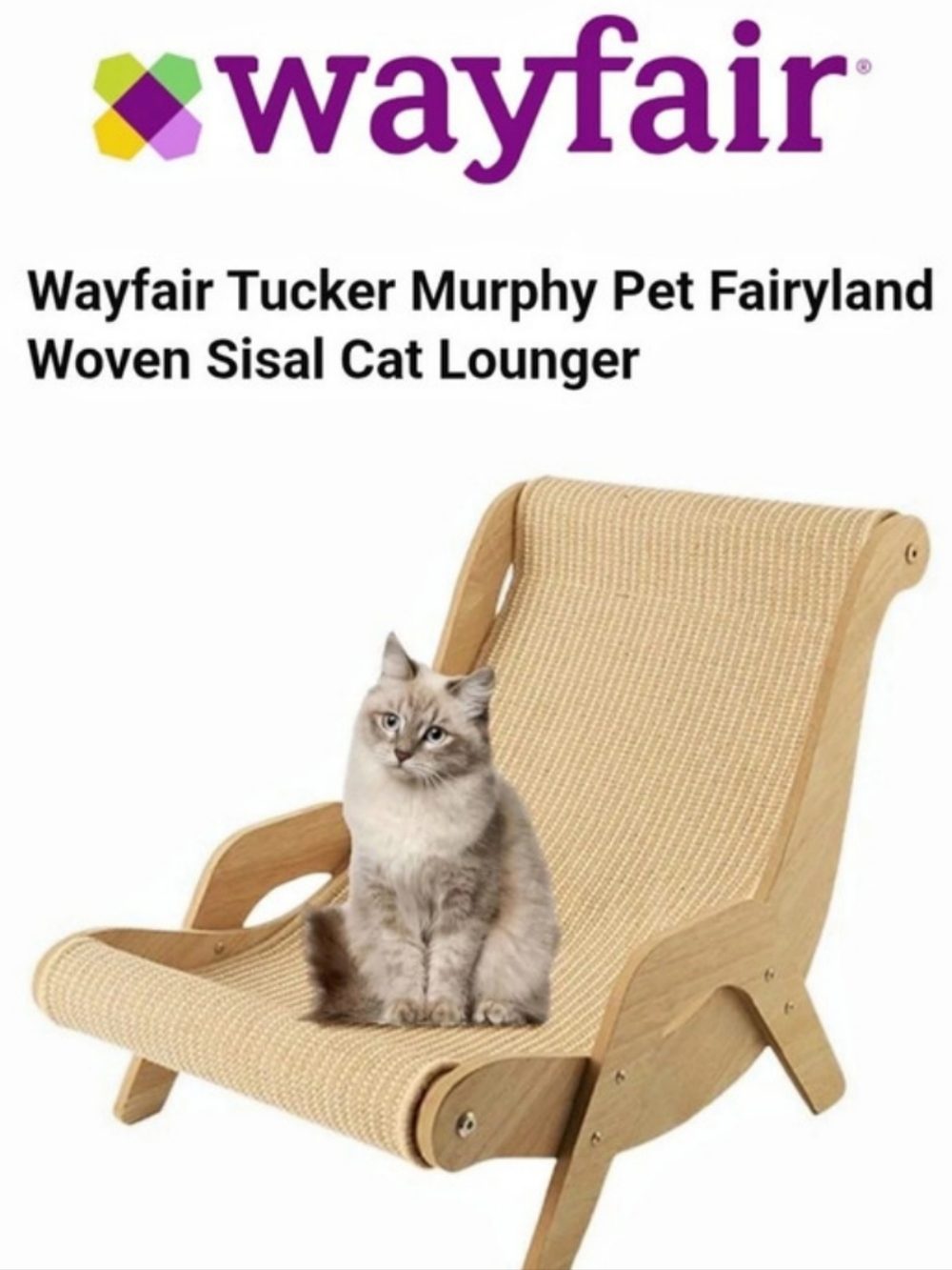 Wayfair Fairyland Woven Sisal Cat Lounger
